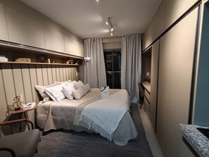 Studio | Wi-Fi de cortesia, roupa de cama