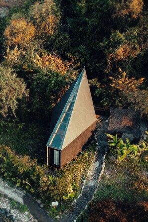 Comfort-Ferienhütte, Terrasse, Bergblick | Aussenbereich
