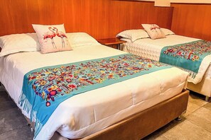Classic Quadruple Room, Courtyard View | Laptop workspace, free WiFi