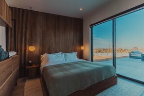 2 bedrooms, iron/ironing board, travel cot, WiFi - Desert Haus - Pool, Spa, Firepit & Mountain Views (Joshua Tree)