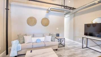 Apartment, 1 Schlafzimmer, Stadtblick | Wohnbereich