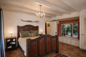 Iron/ironing board, free WiFi, bed sheets - Vaquero Suite • Historic Desert Retreat w/ Pool at Hacienda Monarca (Nogales)