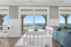 Dining - Reel Paradise: Oceanfront 4BR retreat in Oak Island, perfect for family fun! (Oak Island)
