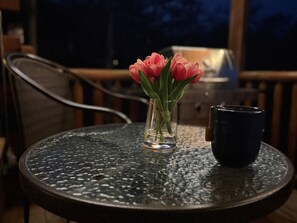 Outdoor dining - New! Creek Side Cabin w/Hot Tub Near PF (Pigeon Forge)