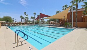 Pool - Enjoy Pebble Creek living: Cozy 2BR In Arizona's Premier 55+ Community. (Goodyear)