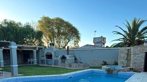 屋外プール、温水プール