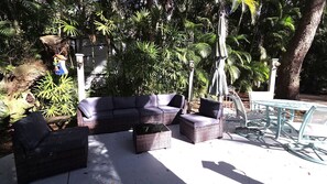 Outdoor dining - Spacious RV Oasis with Firepit—Full Access to Westgate! (Lake Wales)