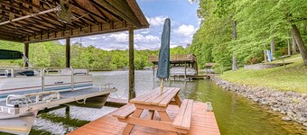 S'thern Rock - Lakefront home with views, dock, screened porch, kayak & canoe