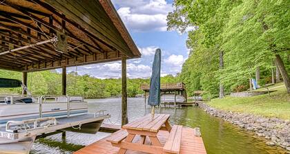 S'thern Rock - Lakefront home with views, dock, screened porch, kayak & canoe
