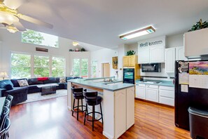 Private kitchen - Still Waters - Lakefront luxury home with views, dock, home theater & game room (Goodview)