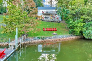 Exterior - Beautiful & pet-friendly lake house with incredible views and dock (Moneta)