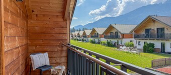 Chalet with sunshower and a panoramic view