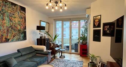 120qm Downtown luxury flat big S-side Balkony