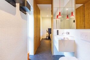 Bathroom - Haus Ziegelmacher - Lütt - Stylish retreat for two in the middle of nature (Rodenäs)