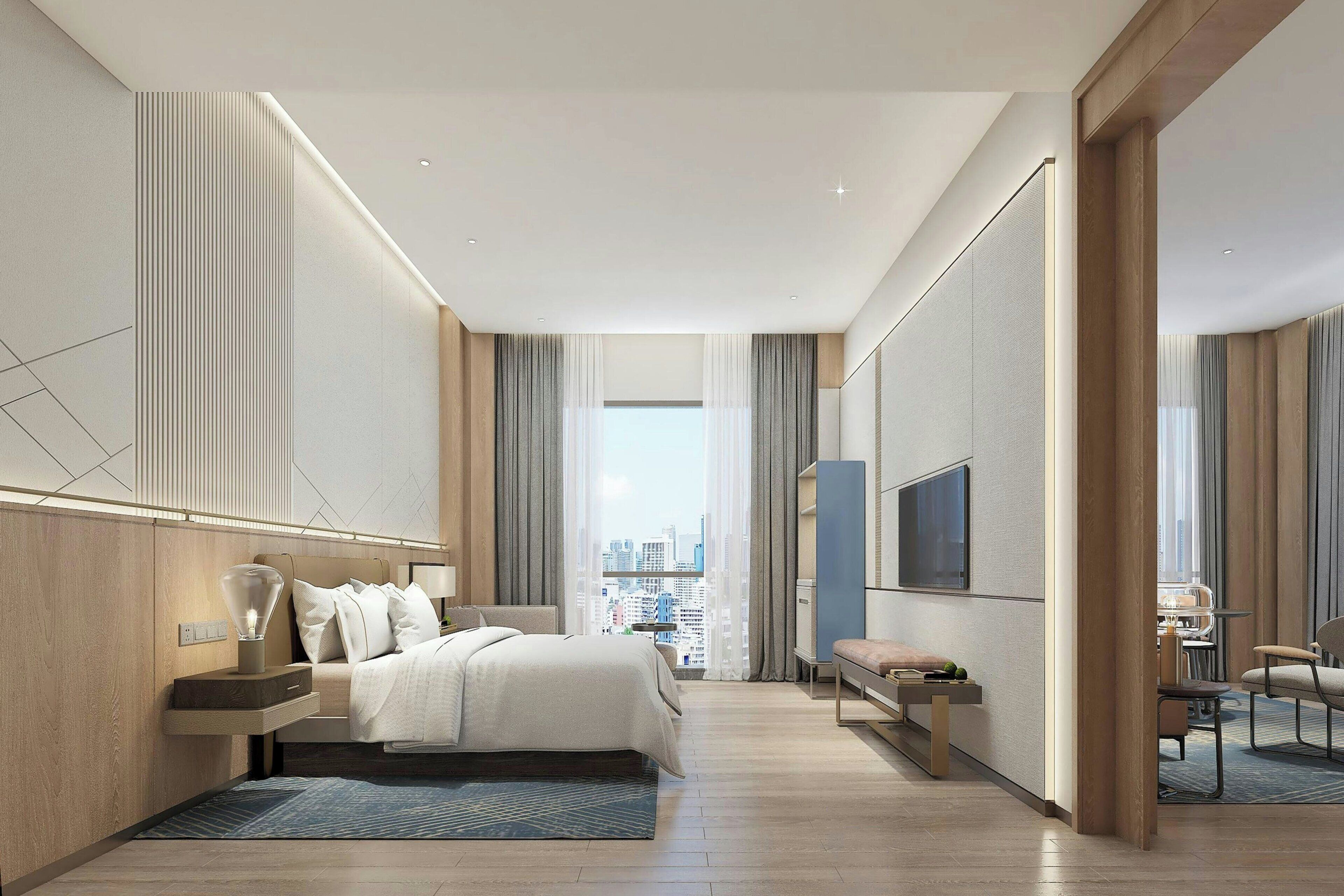 Premier suite, 1 slaapkamer, uitzicht op de stad