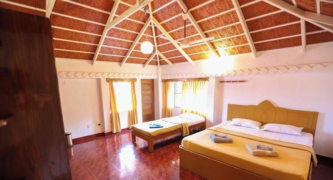 Kamar Keluarga, pemandangan gunung | Meja kerja, setrika/meja setrika, dan Wi-Fi gratis