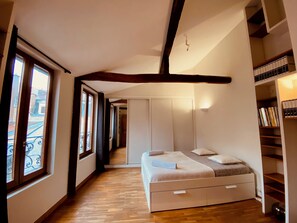 1 bedroom, iron/ironing board, WiFi, bed sheets - Large duplex apartment in the heart of downtown Dijon. (Dijon)