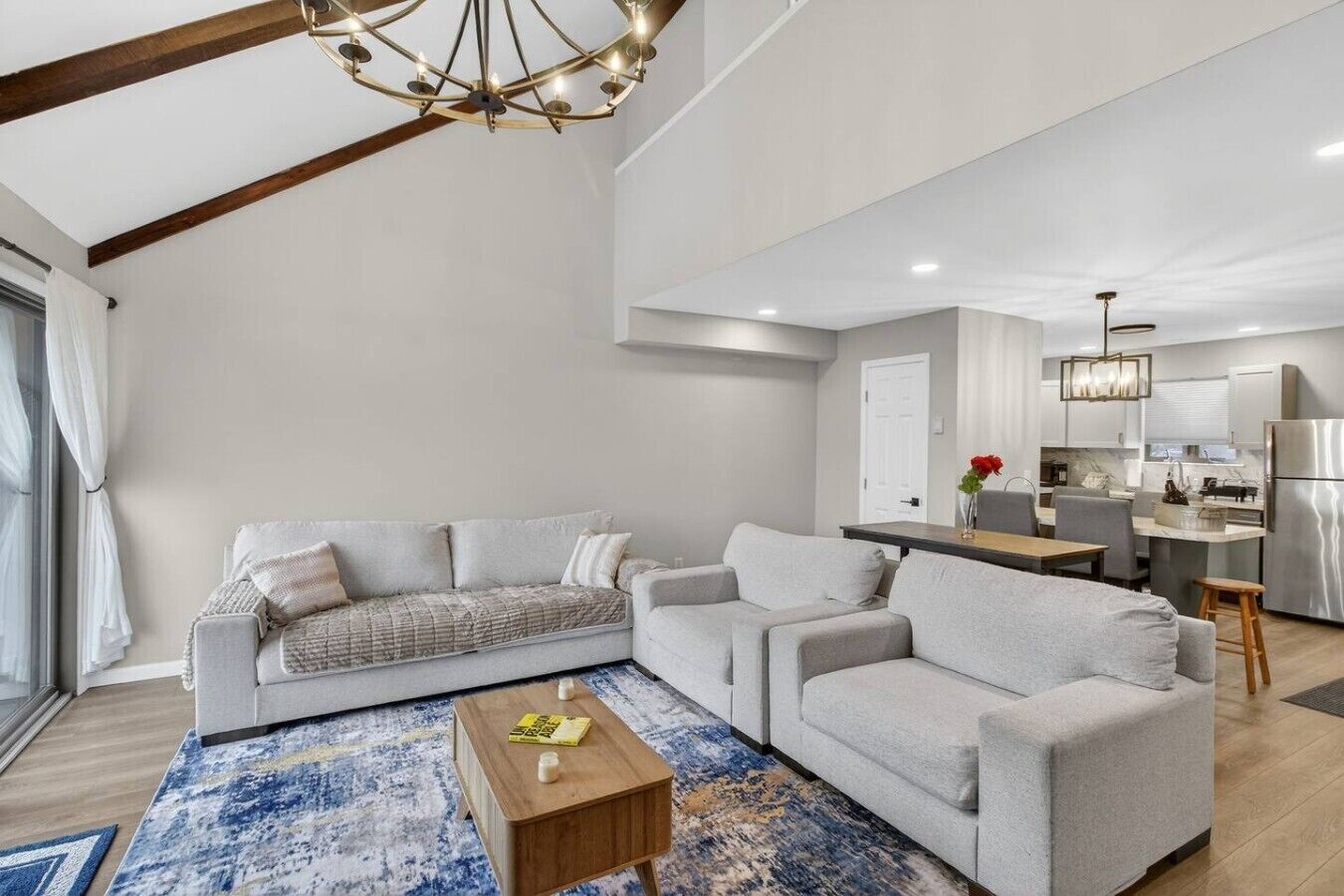 Smart TV, fireplace, video games