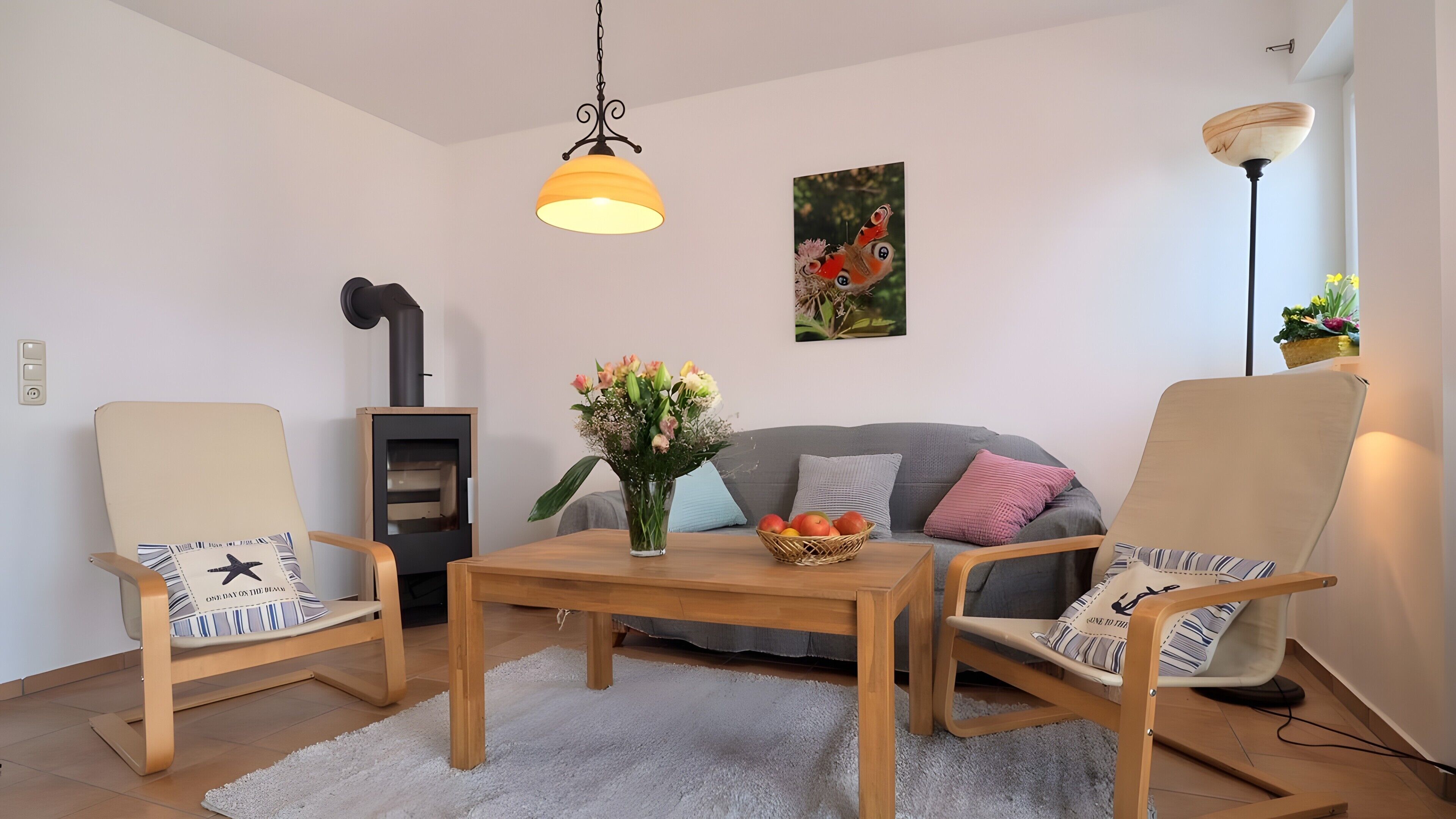 Fernseher, Kamin