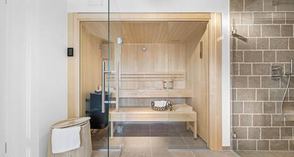 Premium vacation home Große Halbe Düne in the dune park with terrace and sauna