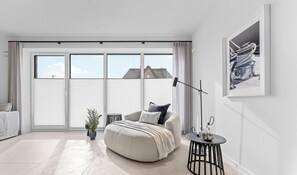 TV, fireplace - Premium vacation home Halber Deich in the dune park with terrace and sauna (List auf Sylt)