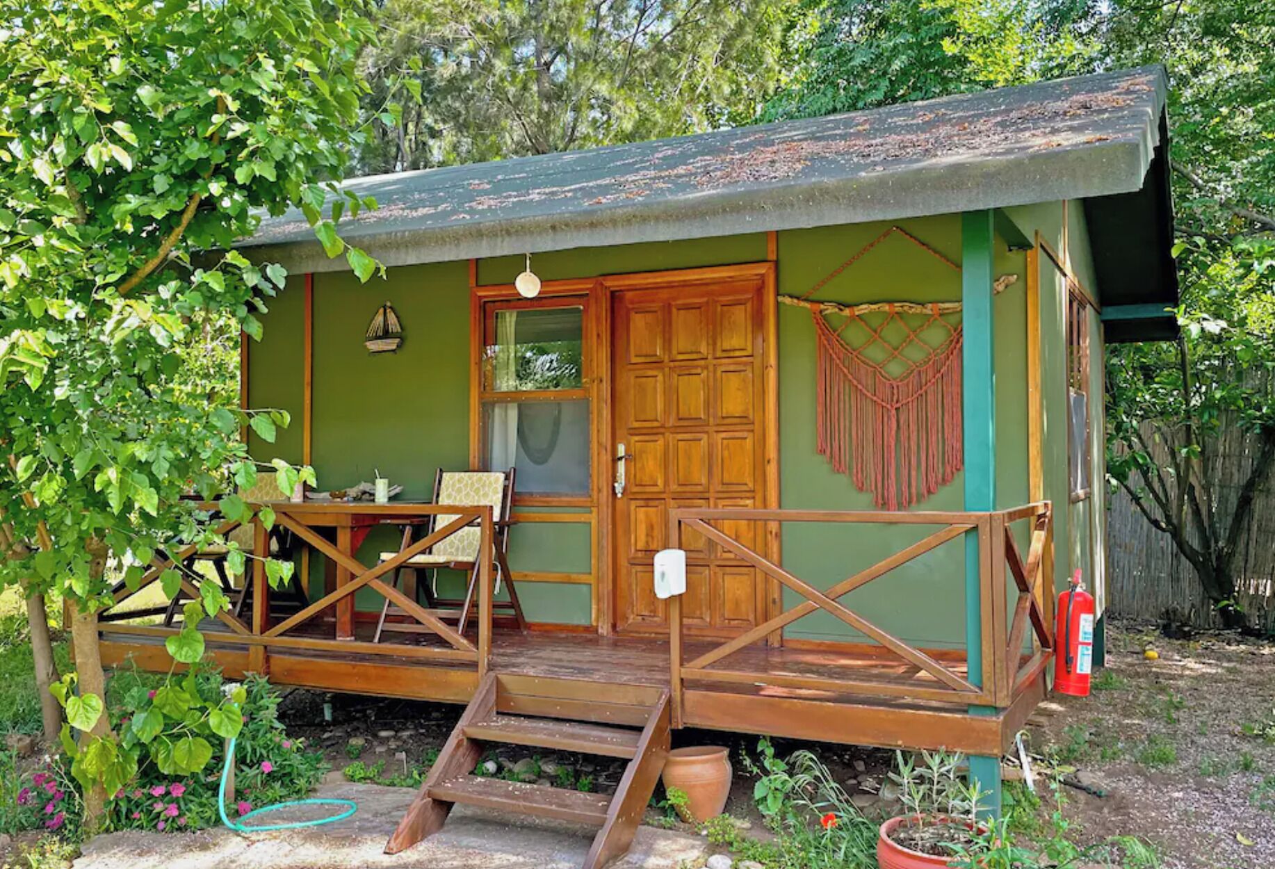 Klassieke bungalow, 1 slaapkamer, uitzicht op tuin | Woonruimte