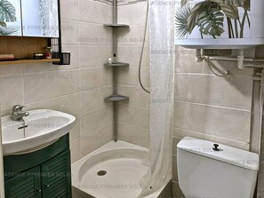 Bathroom - Studio cabin lake view - 4 guests (Les Angles)