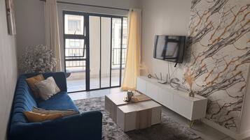 Apartamento, varanda | Sala de estar