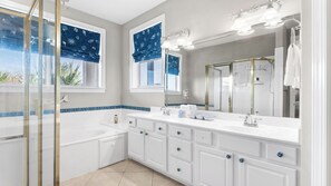 House, Multiple Beds, Patio, Garden View (Pooling Around) | Bathroom - Seacrest Beach, Lagoon Pool-front + Free Tickets: Dolphin Cruise & More! (Panama City Beach)