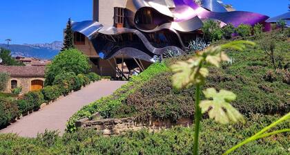 Countryside retreat for two with private garden near Rioja wineries
