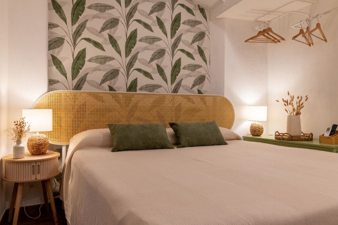 1 chambre, fer et planche à repasser