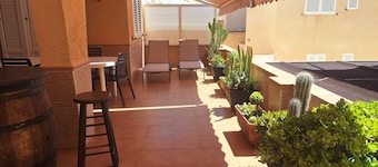 Terraced house with garden and terrace overlooking the sea in Cabo de Palos.