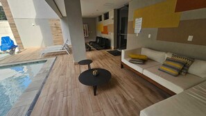 Terrace/patio - Modern studio with parking at Allure Moema (São Paulo)