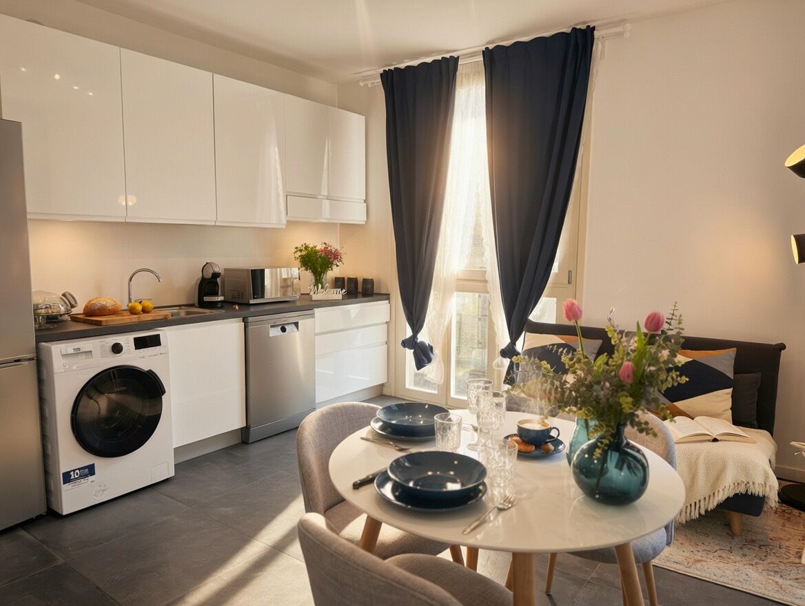 Deluxe-Penthouse, Blick auf den Innenhof | Innenbereich