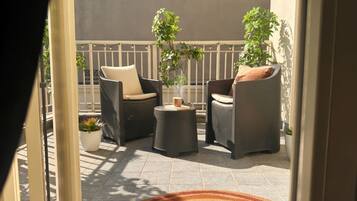 Penthouse Deluxe, vue cour intérieure | Intérieur