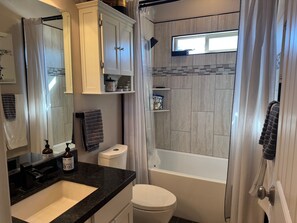 Shower, towels - Sunstone Escape | Pool + Hot Tub | 3BR | 9 Min to Sports Complex | $510 Free Activities (Mesquite)