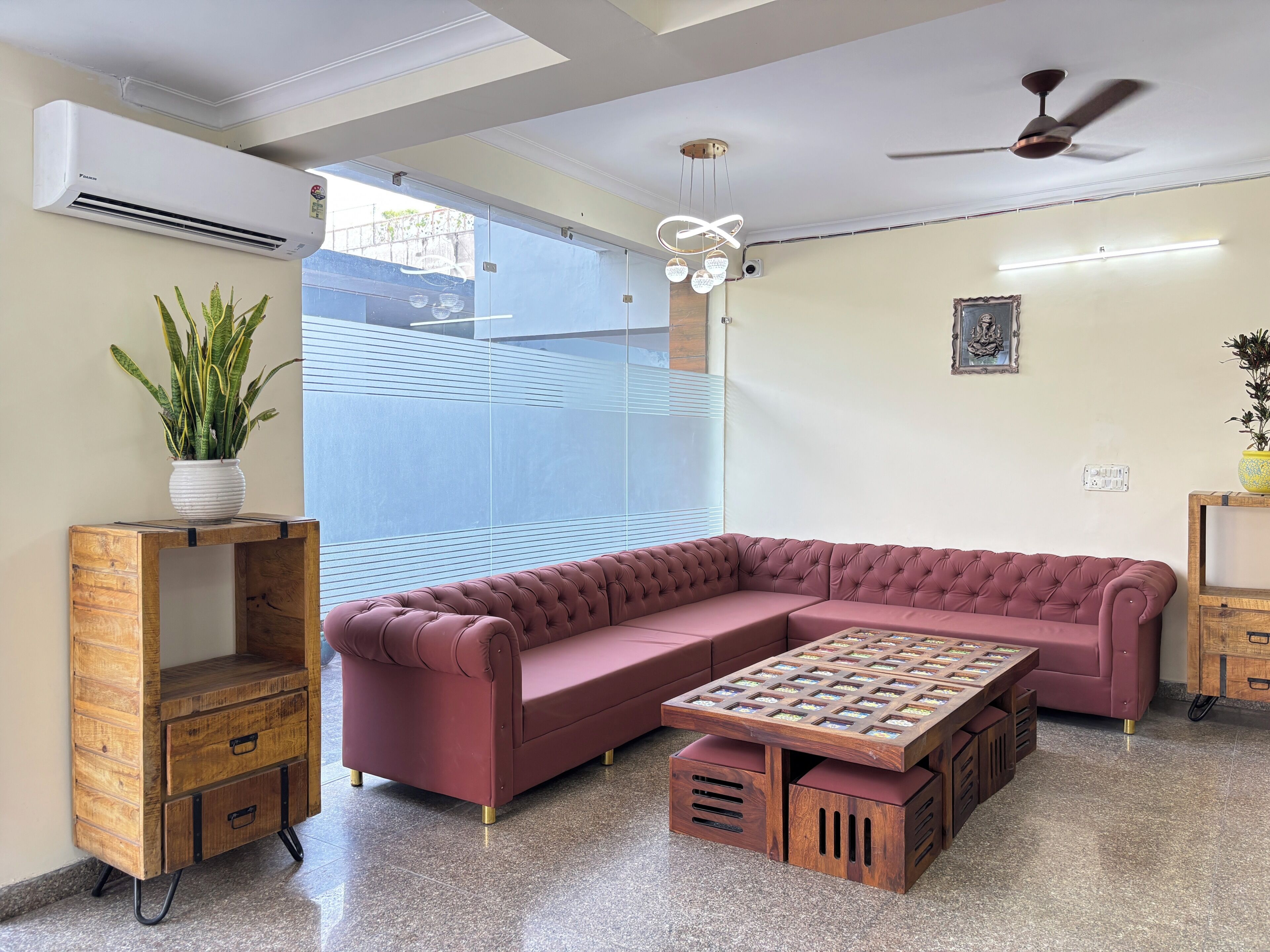 Sala de estar en el lobby