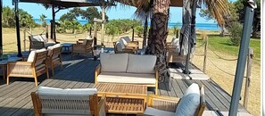 Property grounds - Corse T2 - garden and terrace 150 m from the sea, pool - quiet, ideal family (Poggio-Mezzana)