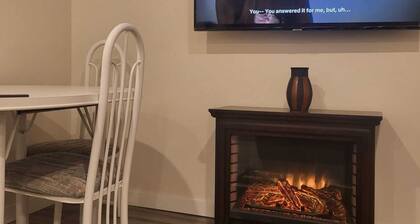 Comfy 2 bedroom basement & bathroom, close to a lot of stores & family friendly!