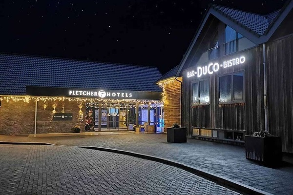 Arrive to a warmly lit entrance for an unforgettable stay.