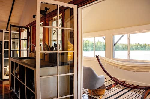 Deluxe Cottage, Patio, Lake View | Living area | 43-inch Smart TV with digital channels