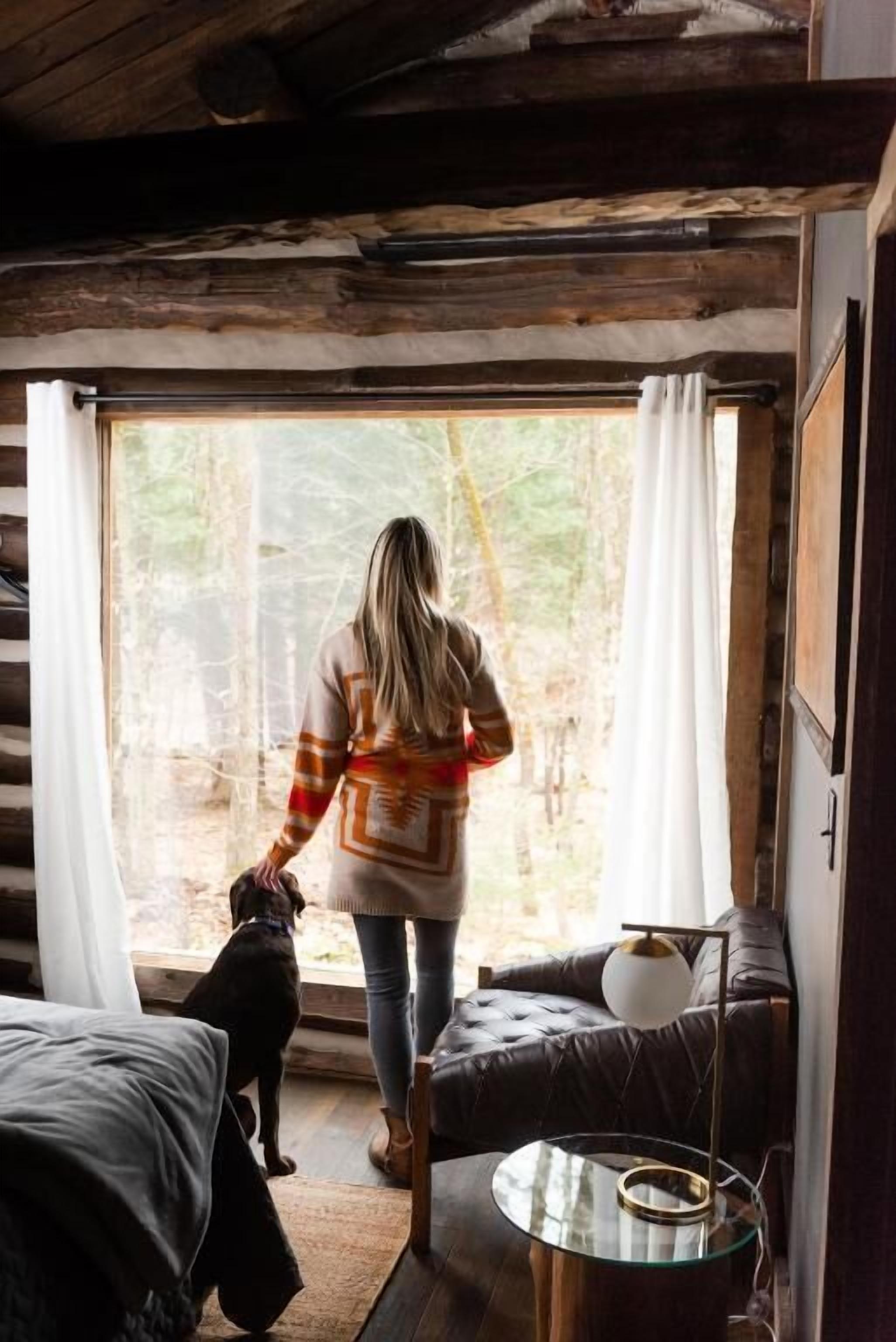 Cabaña Deluxe, patio, vista al jardín