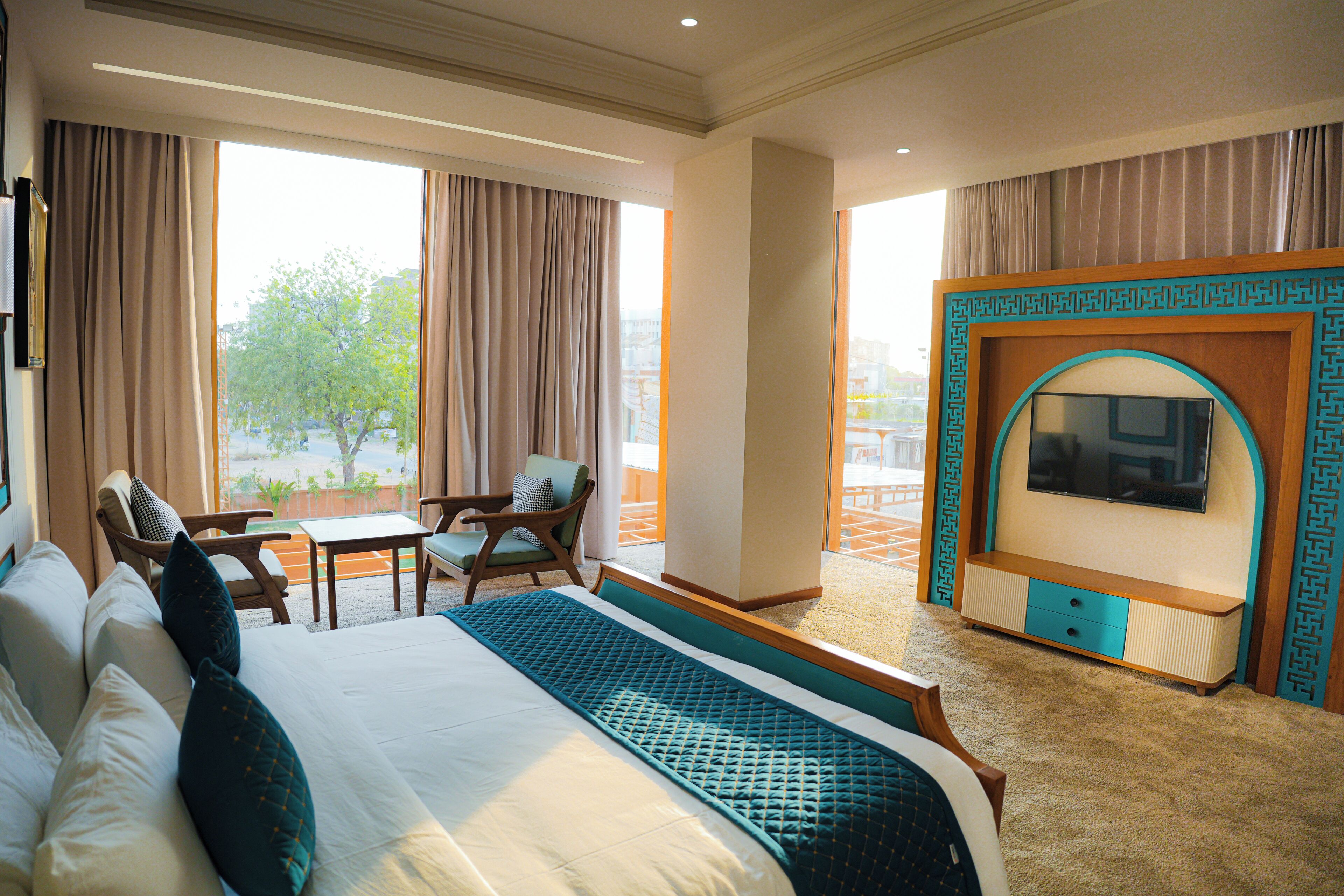 Premium Suite, Garden View | In-room safe, laptop workspace, iron/ironing board, free WiFi