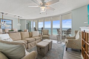 Smart TV - Luxury 3BR Beachfront Condo Sleeps 8 Gulf Views (Panama City Beach)