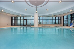Indoor pool - Phoenix Gulf Shores II 405 | Oceanfront 4BR Corner Condo, Sleeps 16 (Gulf Shores)