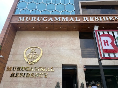 Exterior detail. Murugammal Residency