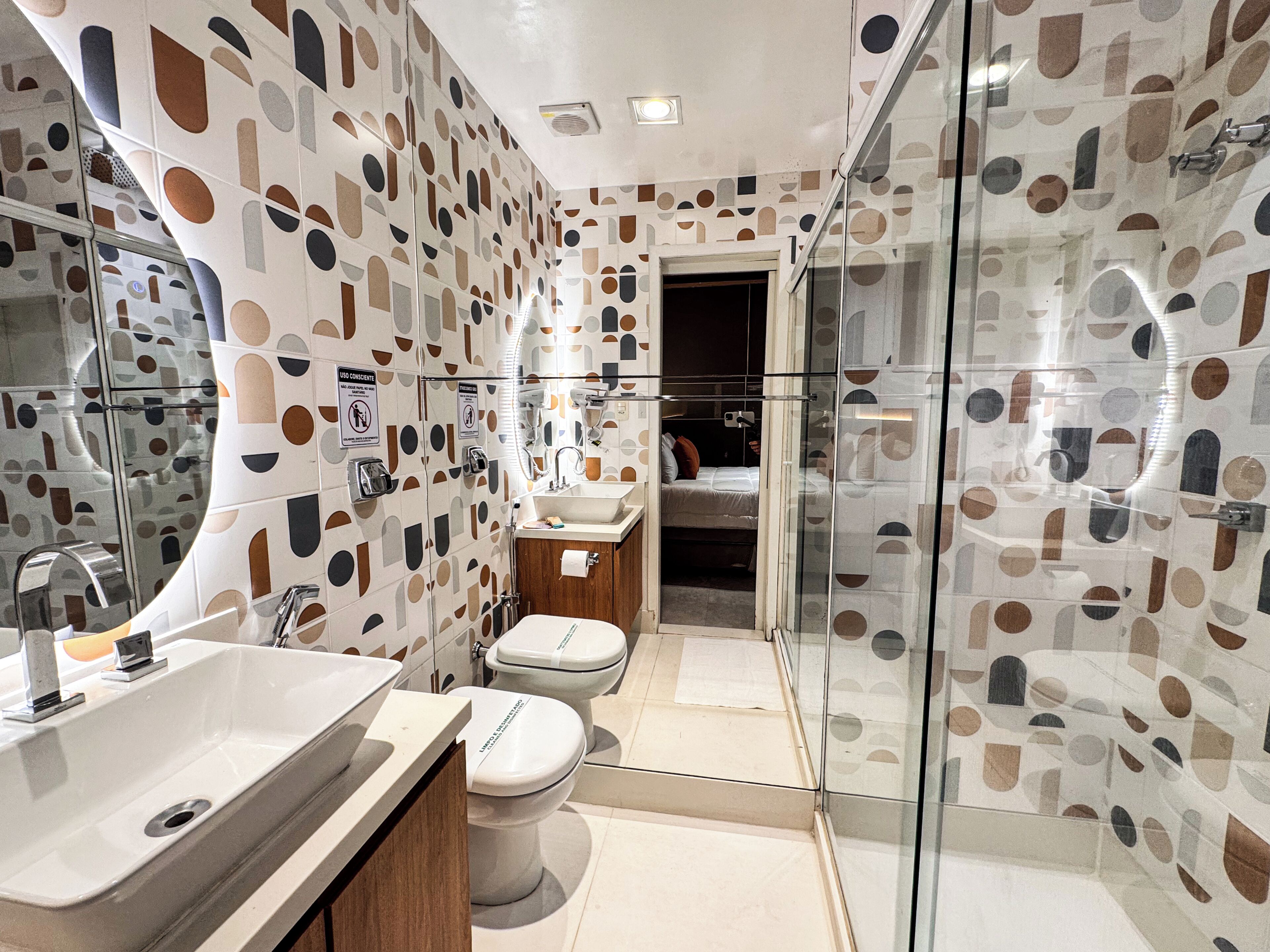 Design Apartment, Kitchen, Courtyard View | Bathroom | Shower, free toiletries, hair dryer, towels