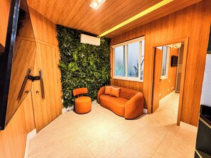 Design Apartment, Kitchen, Courtyard View | Living area - StayHome Ipanema Comfort 1min to Beach (Rio de Janeiro)