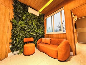 Design Apartment, Kitchen, Courtyard View | Living area - StayHome Ipanema Comfort 1min to Beach (Rio de Janeiro)