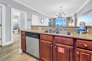 Fridge, microwave, oven, stovetop - 🦀Beach Service | Stunning Gulf Views | Pool | Tropic Winds 1105🦀 (Panama City Beach)